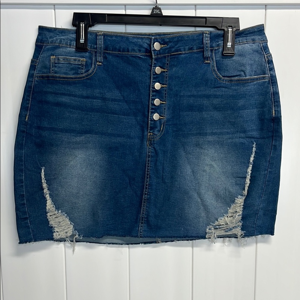 Darling Women’s Denim Button-Up Skirt size 20
